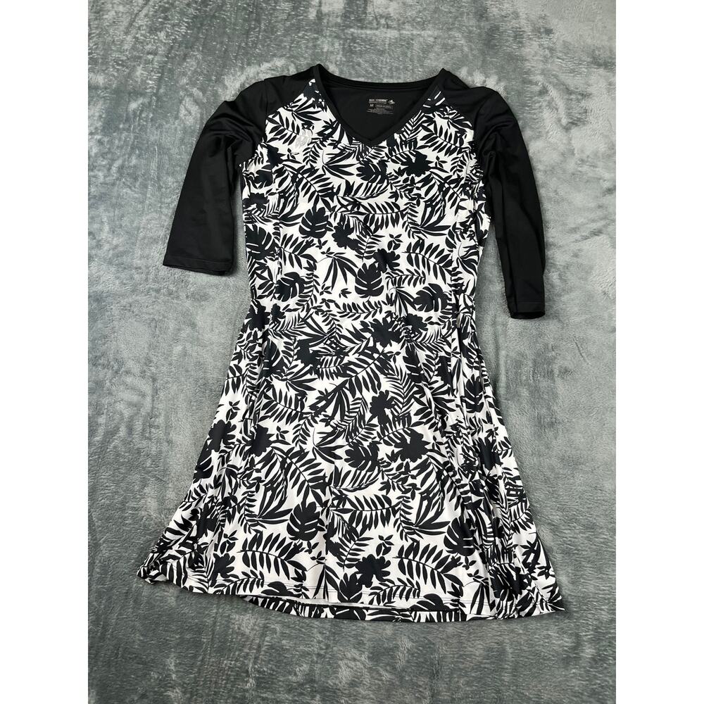 Women’s Black White Reel Legends Performance Dress Size M Excellent Condition